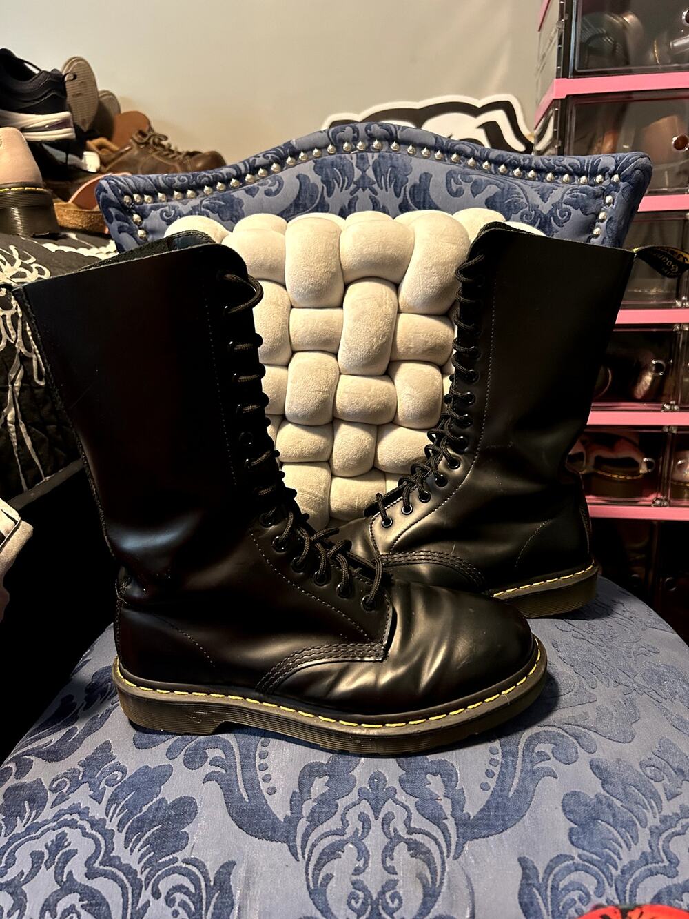 Dr Martens 1914 Black Knee High Mens size 8/EU 41